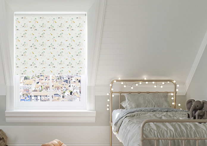Nursery Safari, Brights - Twist&Fit Roller Blind - Image 3